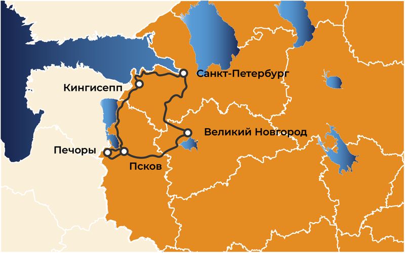 Мототур Санкт-Петербург-Псков