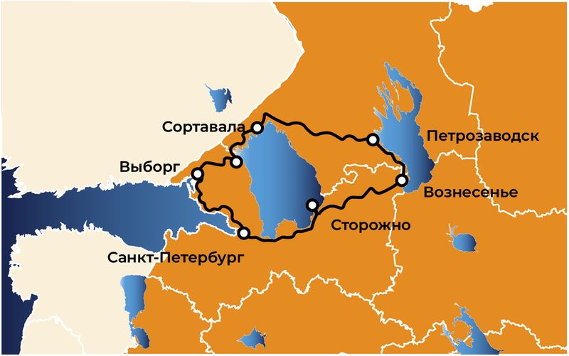 Тур выходного дня Санкт-Петербург - Карелия